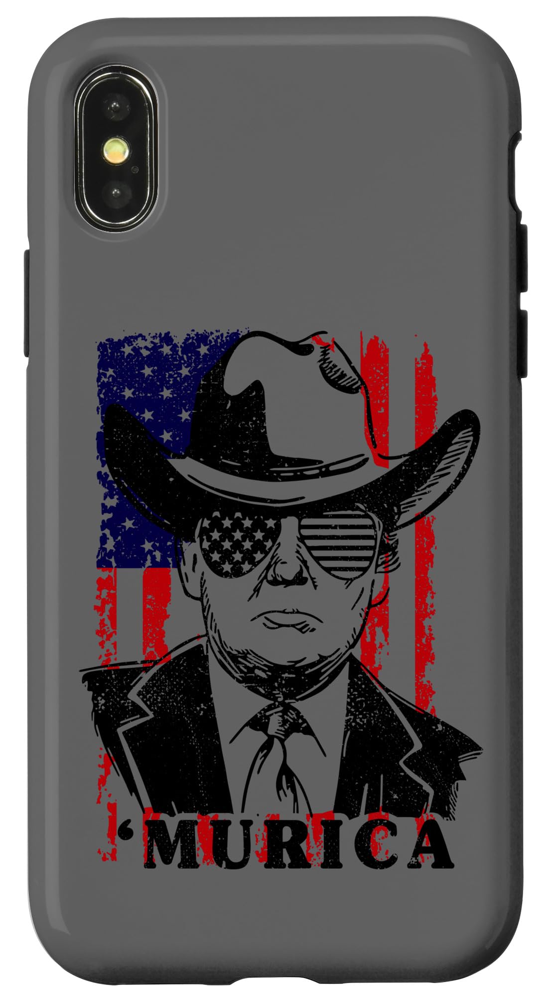 iPhone X/XS Patriotic Donald Trump 2024 Case - Keep America Great - Durable Protective Cover for iPhone X/XS - Perfect for Political Supporters, Campaign Events & Patriotic Americans