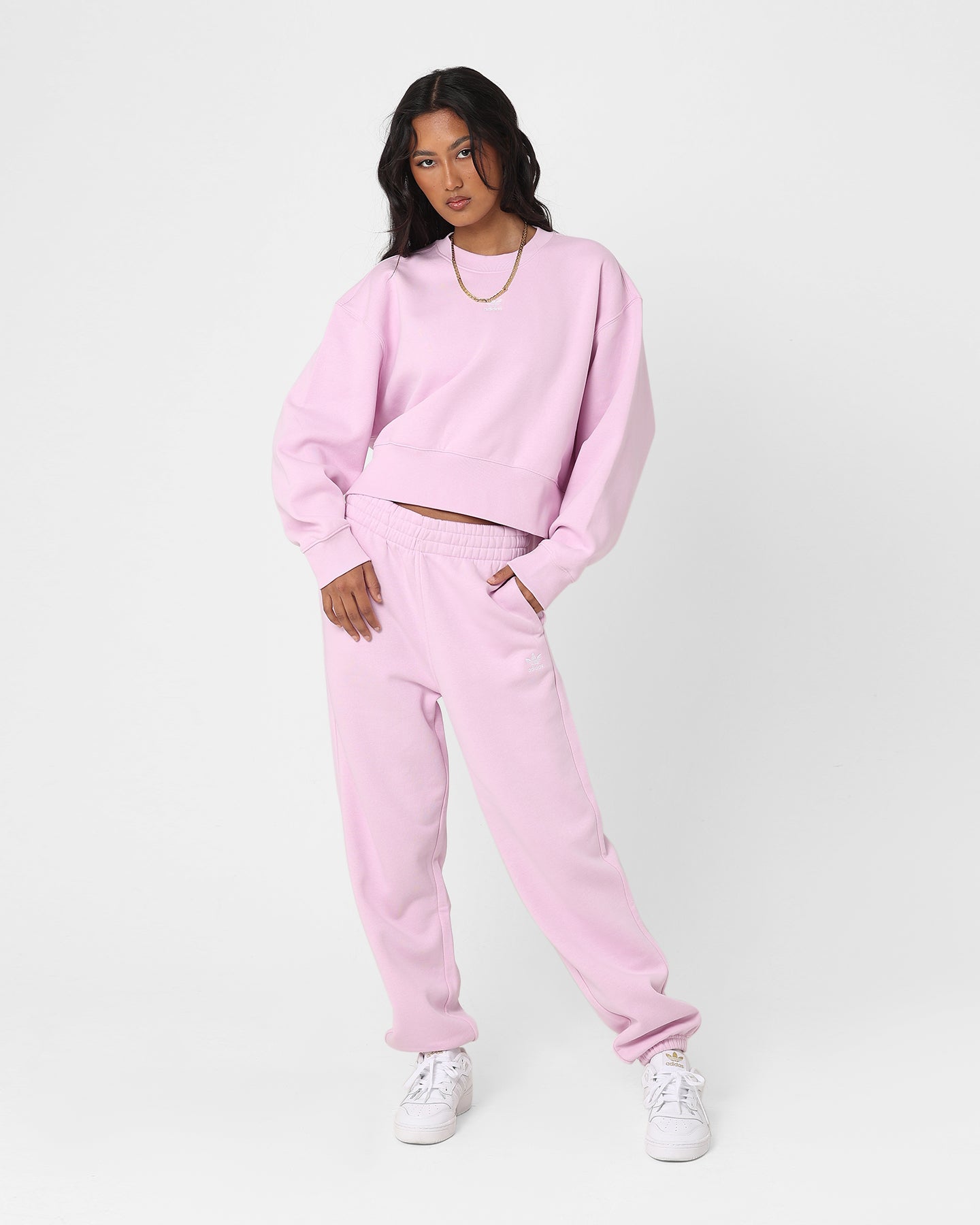 Adidas Women's Essentials Fleece Jogger Pants - Soft Comfortable Lounge Sweatpants for Yoga, Running & Casual Wear