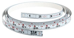 CRL Right Hand Snow Cut-Off Gauge Measurement Tape - Durable Construction Tape Measure for Roofing, Carpentry & Snow Removal - Perfect for Contractors, Builders & Winter Maintenance