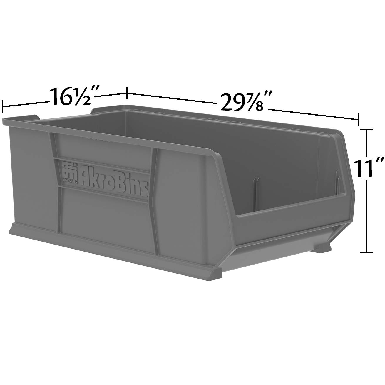 Akro-Mils 30293 Large Plastic Storage Bins - 30