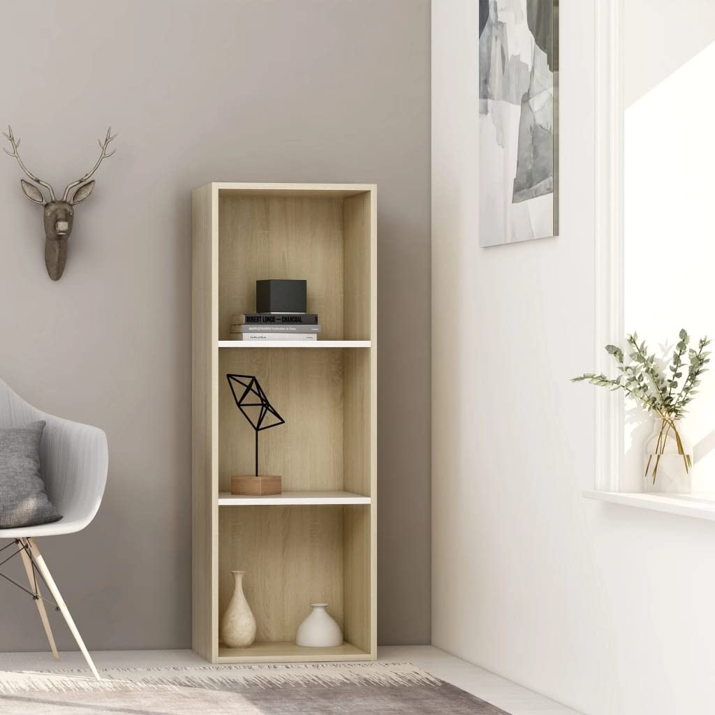 3-Tier Bookcase Storage Cabinet - 15.7