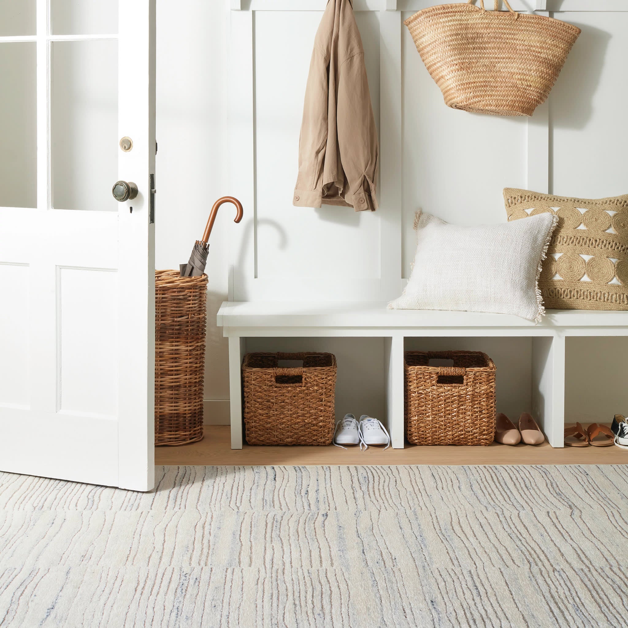 Avery Machine Washable Rug - Soft & Durable Oatmeal Color Area Rug for Living Room, Bedroom, or Nursery - Easy Care Home Decor