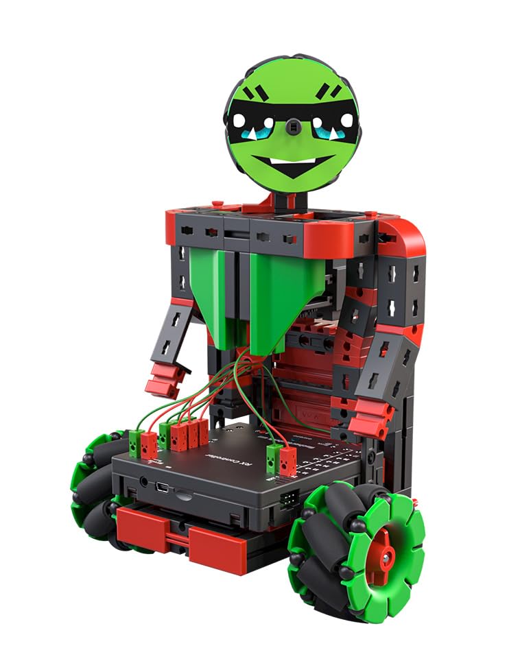 fischertechnik Smart Robots Max 564111 — Programmable Remote Control Robot Building Kit, 9 Models, STEM Educational Toy for Kids Ages 10+, Red - Perfect for School Robotics Clubs, Home STEM Learning and DIY Engineering Projects