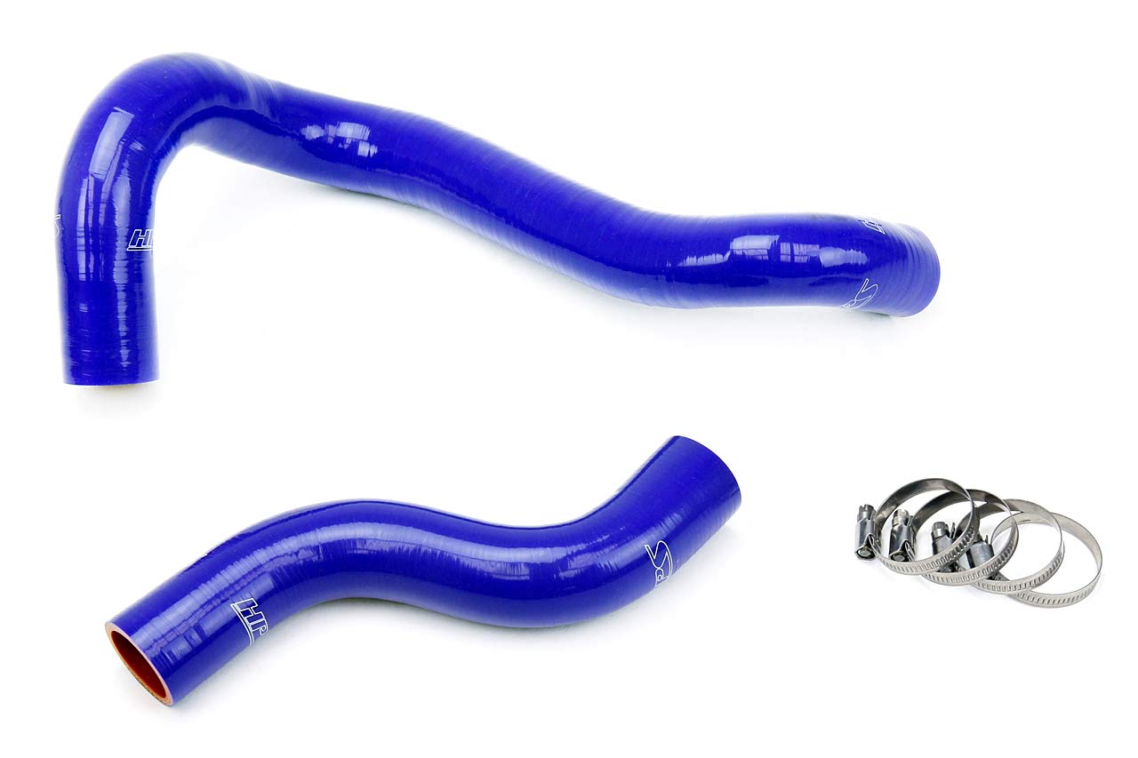 HPS 57-1451-BLUE Silicone Radiator Hose Kit - High Performance Coolant Hose for Car & Truck - Perfect for Engine Cooling System Upgrades & Maintenance