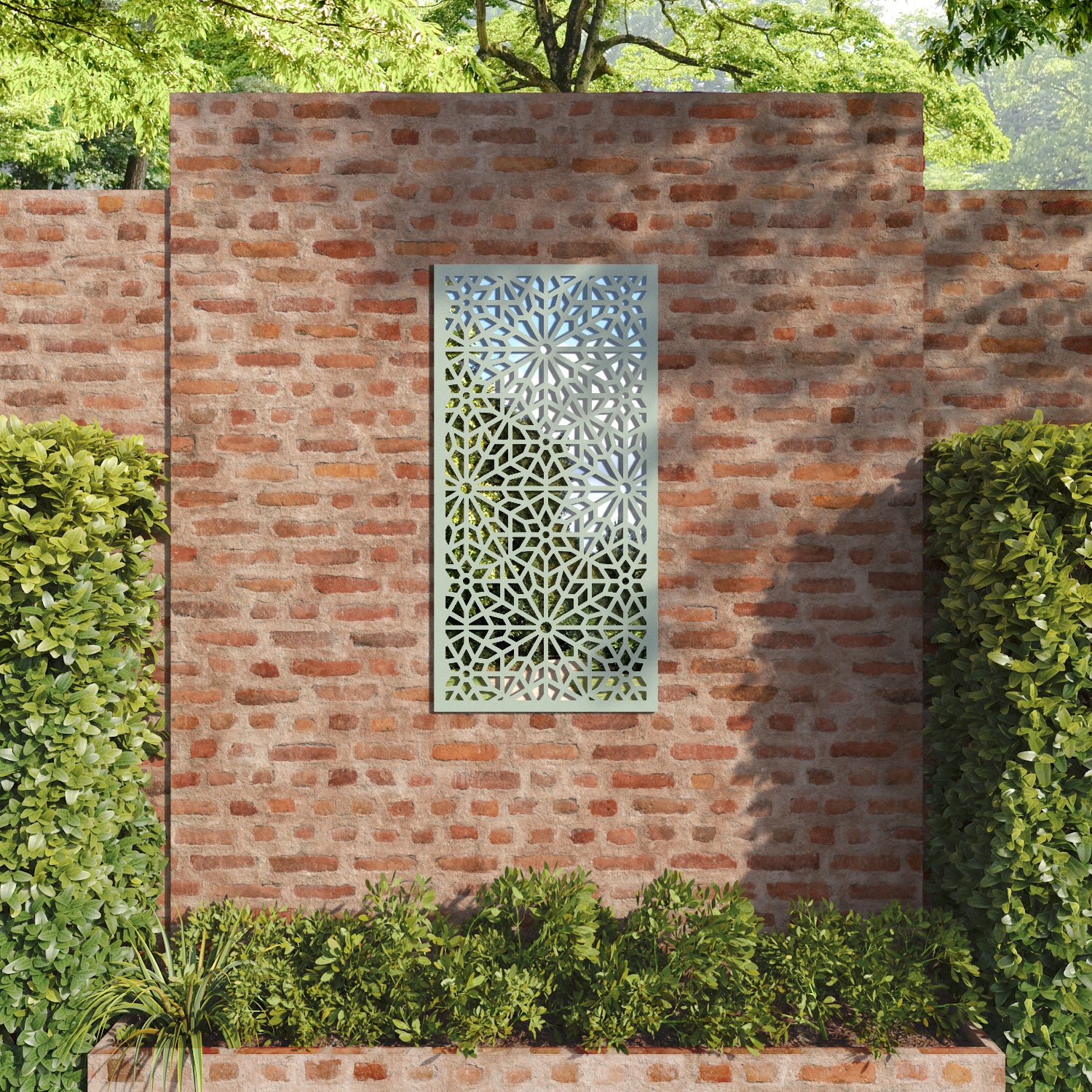 Alnara Outdoor Decorative Mirrored Panel - Shatterproof Wall Decor for Patio, Garden, and Backyard - Enhance Your Outdoor Space with Stylish Reflective Accents
