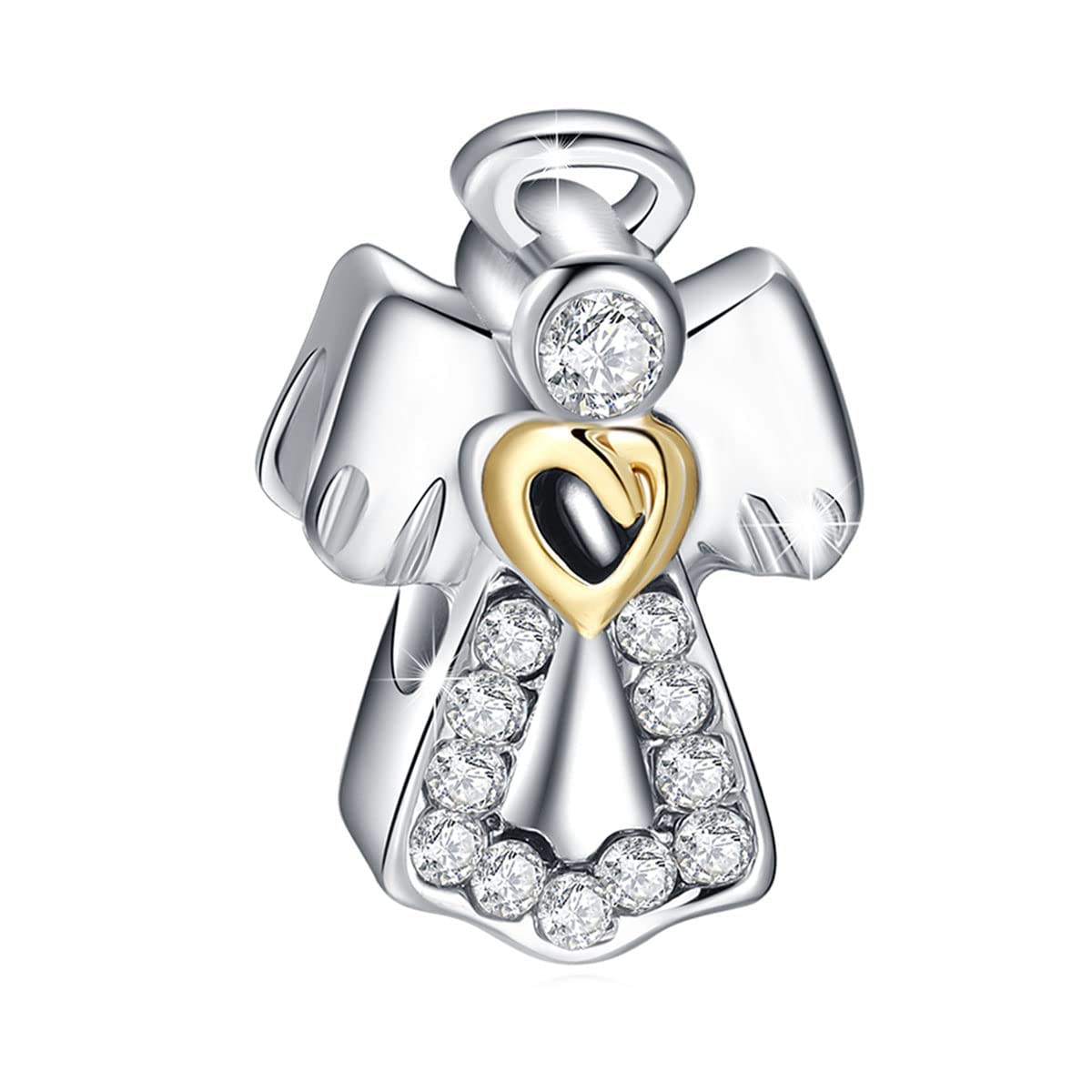 925 Sterling Silver Beaded Charm Pendant - Elegant Jewelry Gift for Women, Girls | Necklace & Bracelet Beads for Casual Wear, Parties & Special Occasions