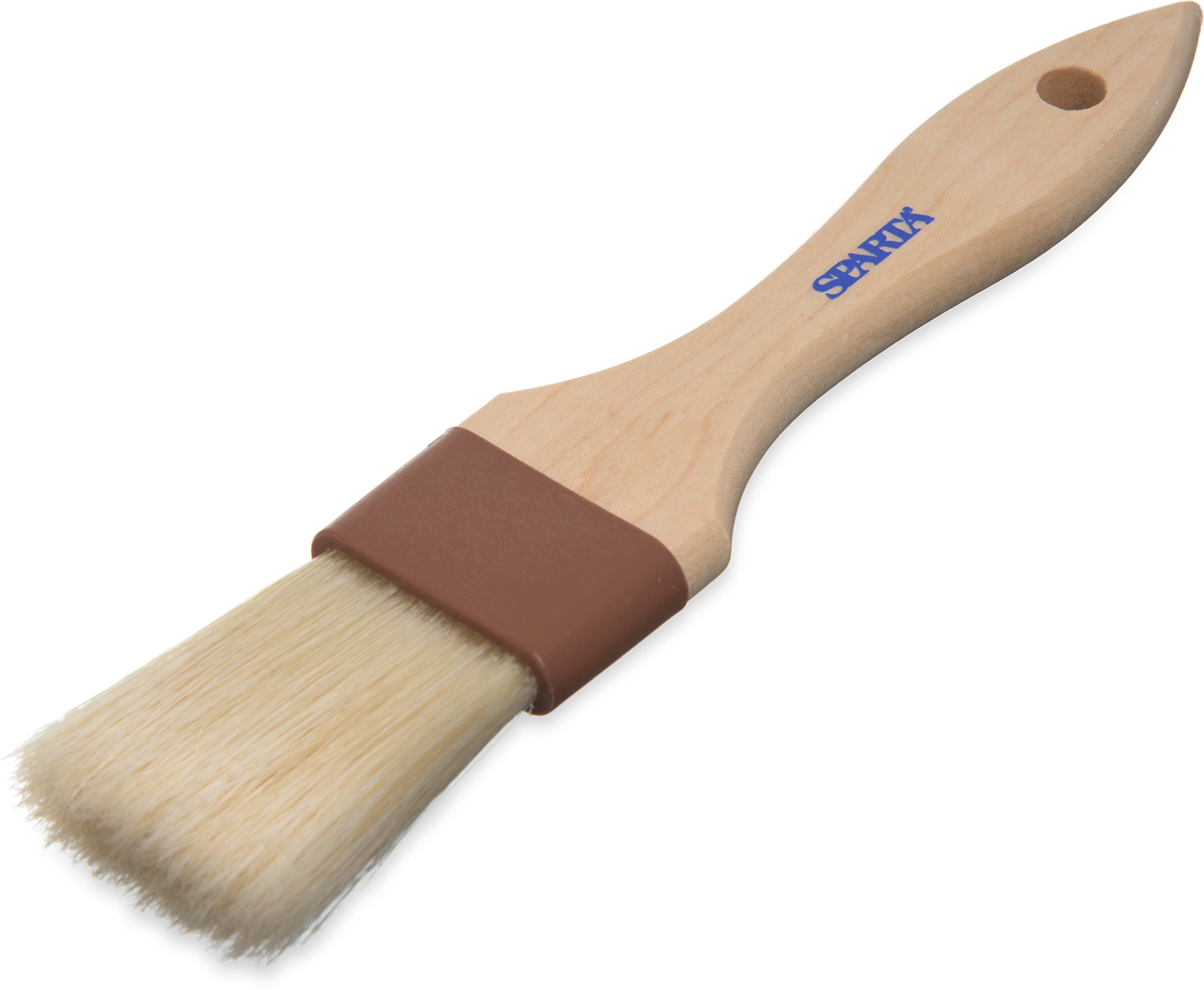 Carlisle 4037300 Sparta Chef Series Basting Brushes - Set of 12 (1.5-Inch, Boars Hair) - Premium Kitchen Tools for Grilling, Baking & BBQ - Perfect for Basting Meats, Glazing Pastries & Marinating