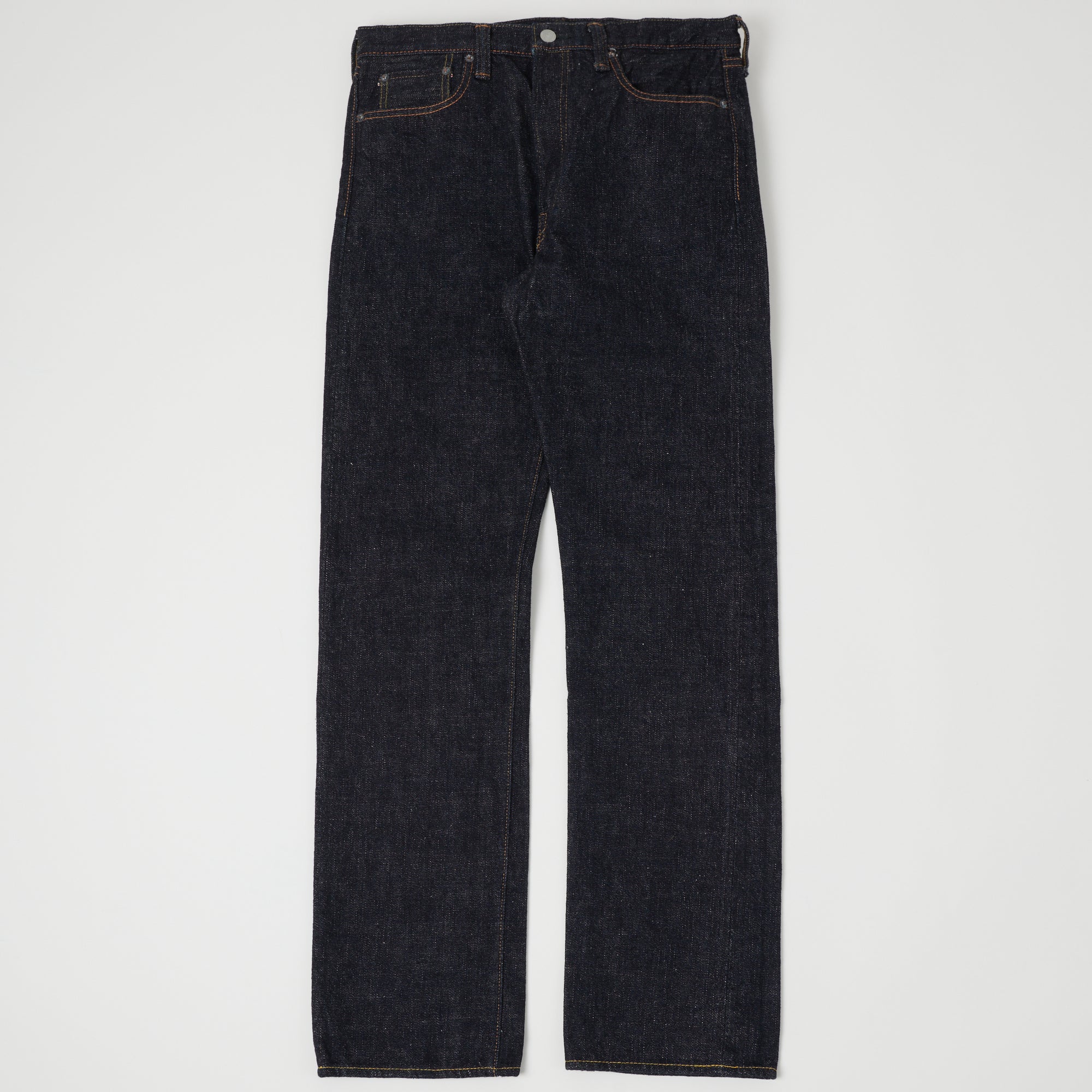 Full Count 1108SRW 15.5oz Super Rough Regular Straight Jeans for Men - One Wash Denim Pants - Perfect for Casual Wear, Work & Everyday Outfits