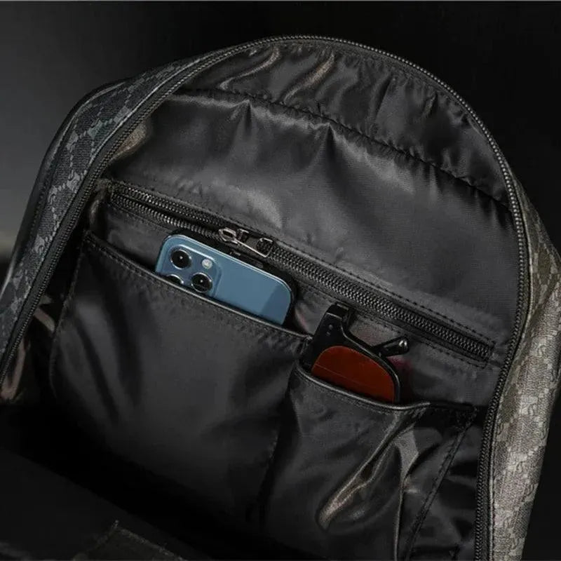 Durable Men's Work & School Backpack - Waterproof Laptop Backpack with USB Charging Port for College, Office & Travel