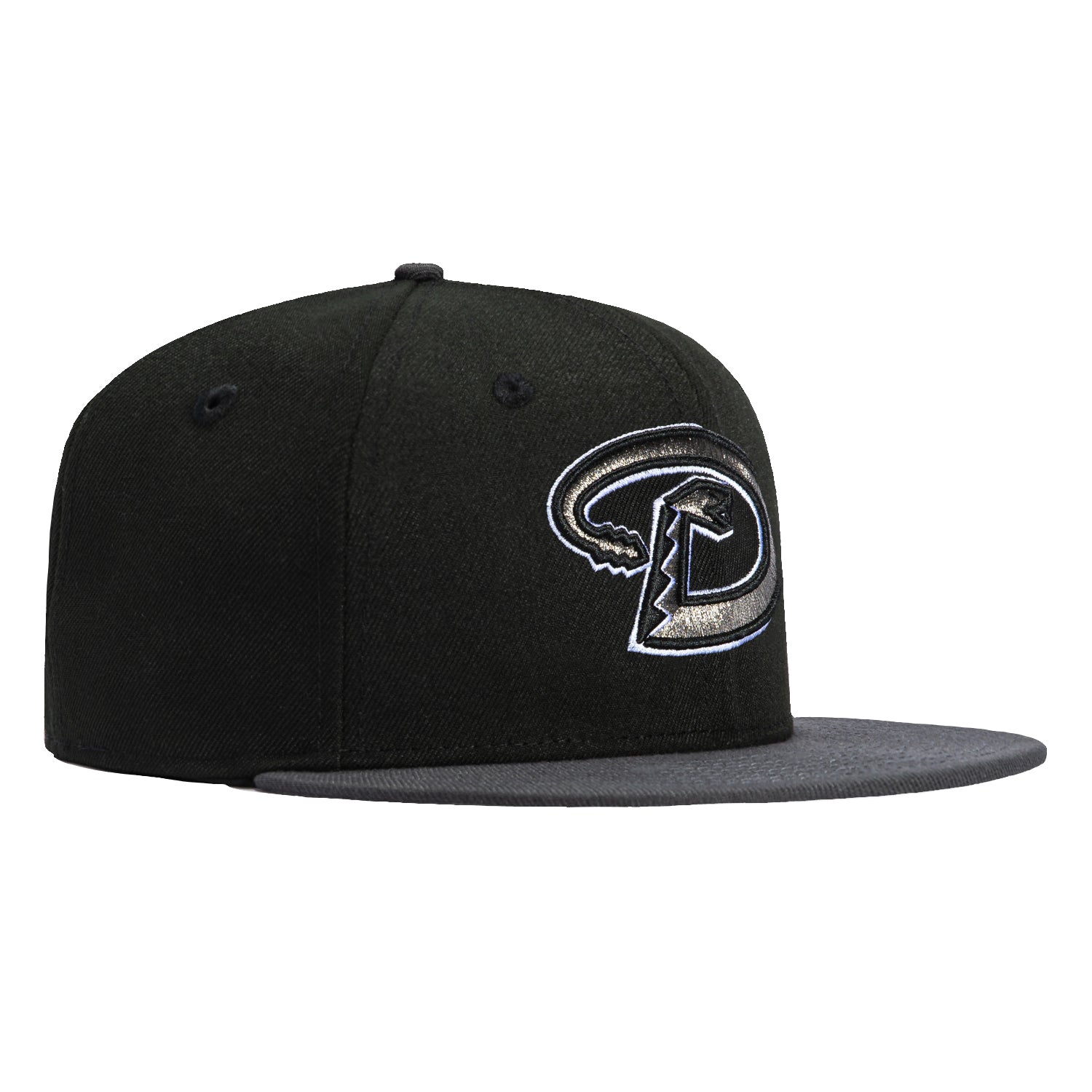 New Era 59Fifty Arizona Diamondbacks MLB Baseball Cap - Black & Graphite Snapback Hat for Men & Women | Perfect for Baseball Games, Sports Fans & Streetwear Fashion
