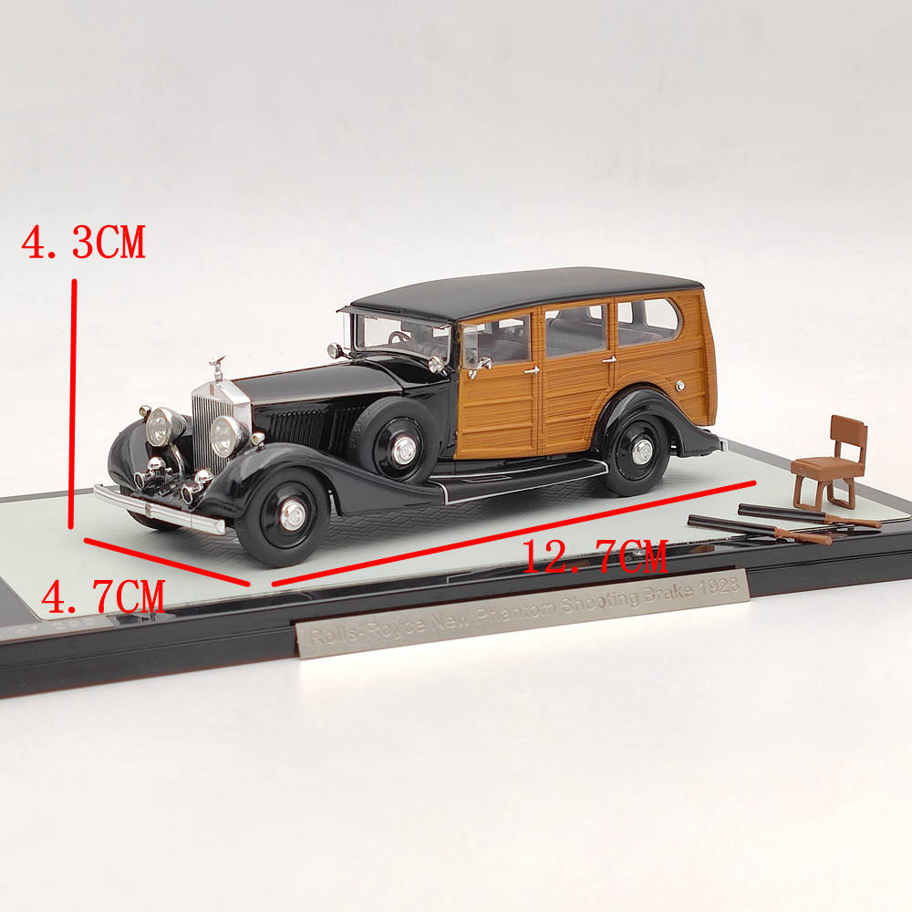1/43 Scale 1928 Rolls Royce New Phantom Shooting Brake Resin Model Car - Limited Edition Collectible #43204702 | Perfect for Display, Car Enthusiast Gifts & Vintage Model Collections