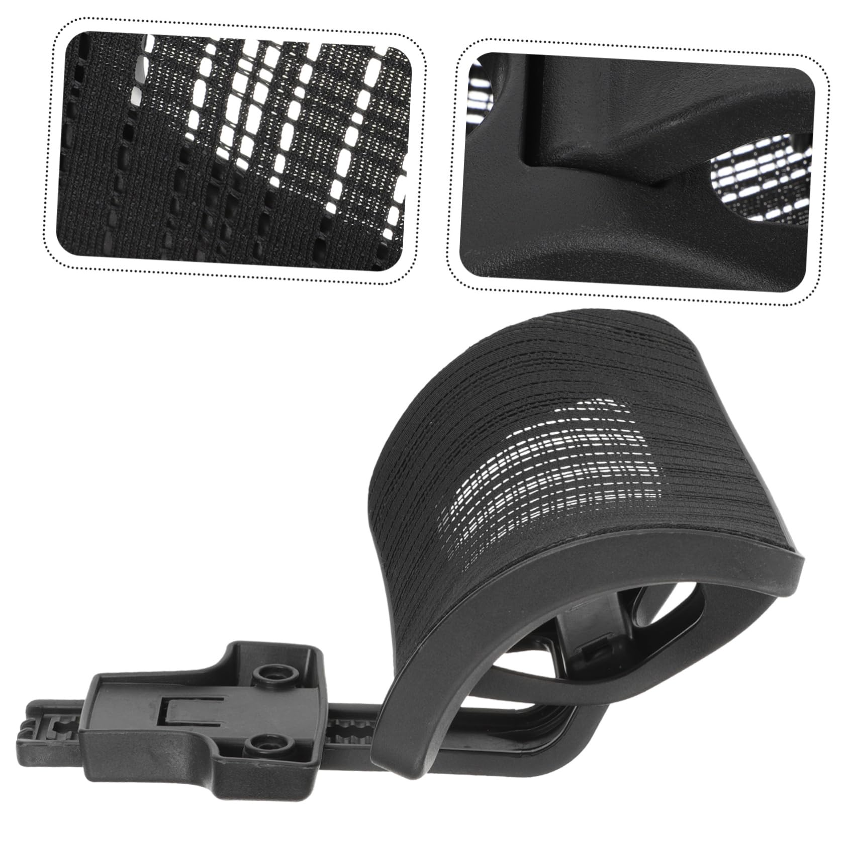 Universal Adjustable Headrest for Office Chair - Ergonomic Neck Support Pillow with Height & Angle Adjustment for Executive, Desk & Computer Chairs - Perfect for Long Work Hours & Home Office Comfort