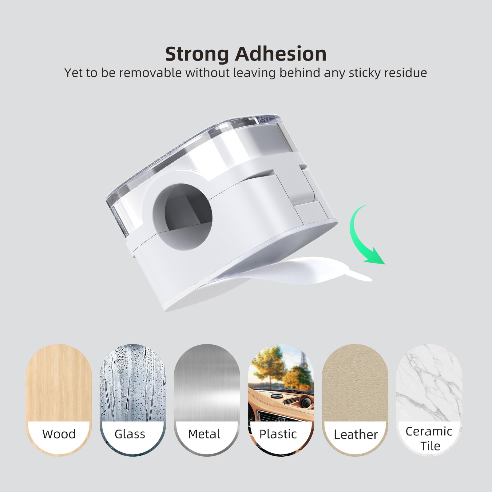 6 Pack Magnetic Cable Clips - Strong Adhesive Cord Organizer for Desk, Nightstand, Kitchen, Car & Office - Clear White Wire Keepers for Phone Chargers, Headphones & Appliances