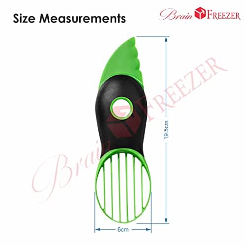 Best 3-in-1 Avocado Slicer & Cutter - Multifunctional Fruit Tool for Avocados, Mangoes, Bananas & Chiku - Non-Slip Grip Handle, Dishwasher Safe - Perfect for Salads, Smoothies & Healthy Snacks