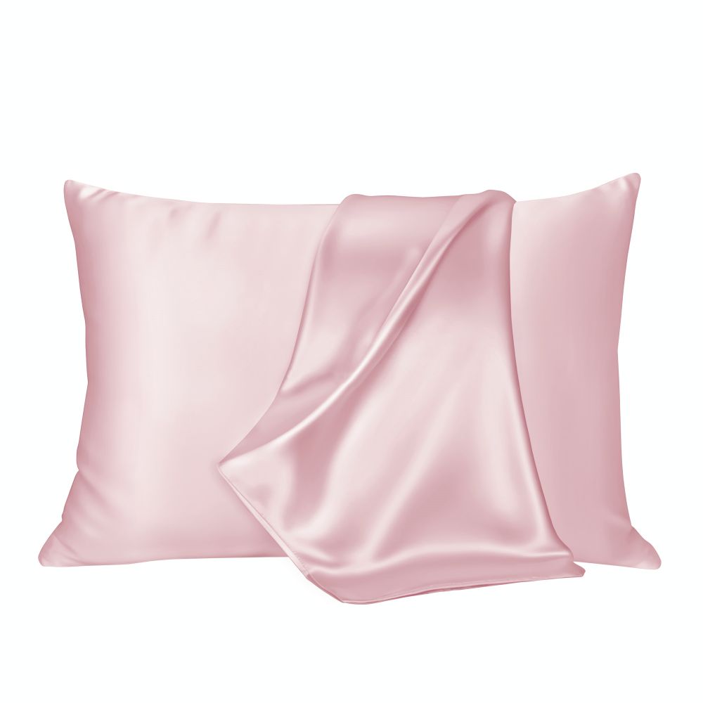 22 Momme 100% Pure Mulberry Silk Pillowcase for Hair & Skin Care - Luxury Hypoallergenic Pillow Cover for Beauty Sleep & Wrinkle Prevention (Queen Size, Silver Grey) - Perfect for Sensitive Skin & Frizzy Hair Control