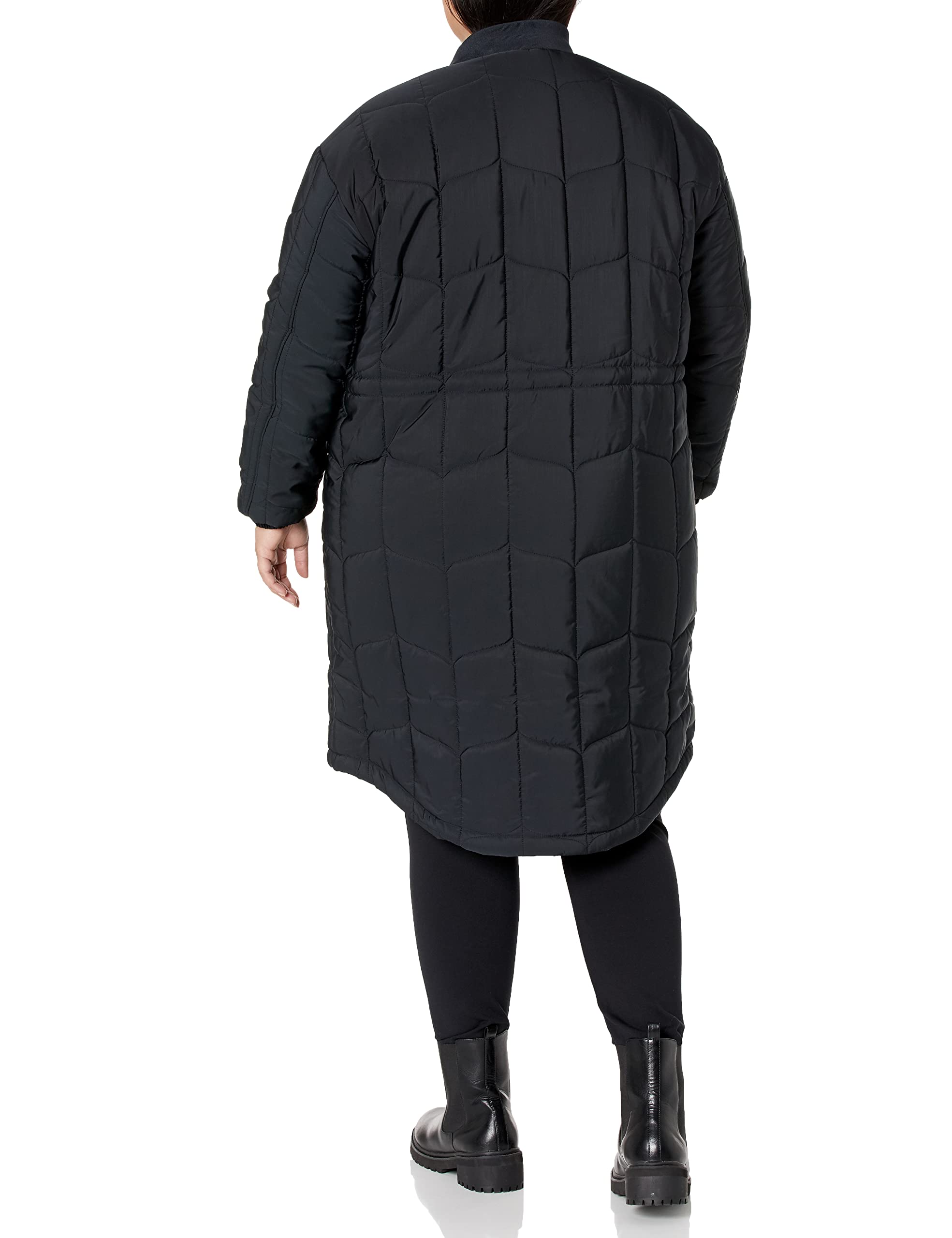 Amazon Essentials Women's Oversized Quilted Coat - Plus Size Winter Jacket with Warm Filling, Water-Resistant Outer Shell for Cold Weather (Perfect for Outdoor Activities, Commuting & Casual Wear)