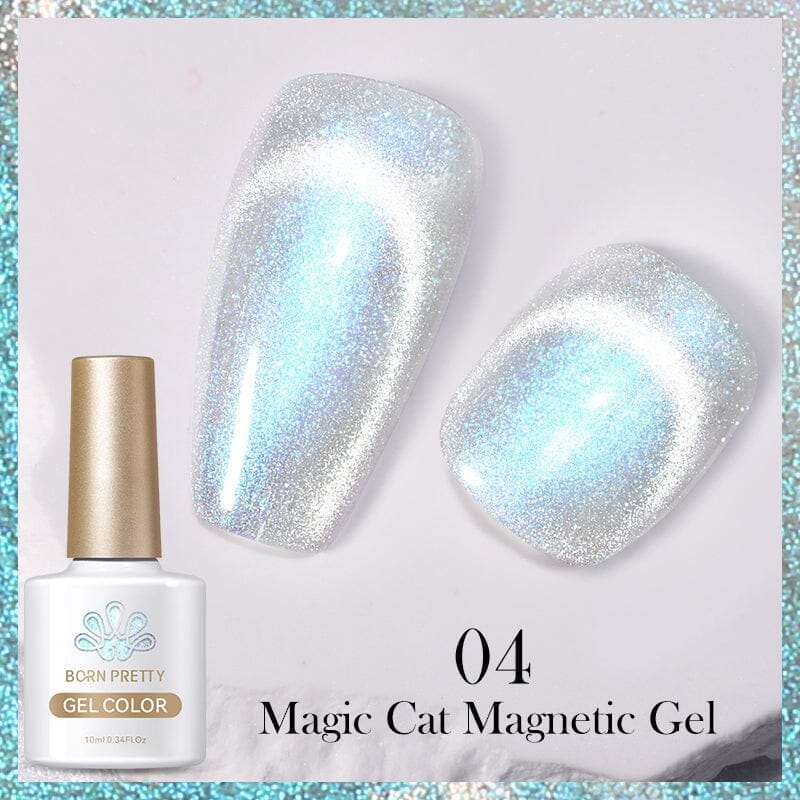 Magic Cat Magnetic Gel - 10ml Nail Polish for Creative Nail Art - Perfect for DIY Manicures & Salon Use