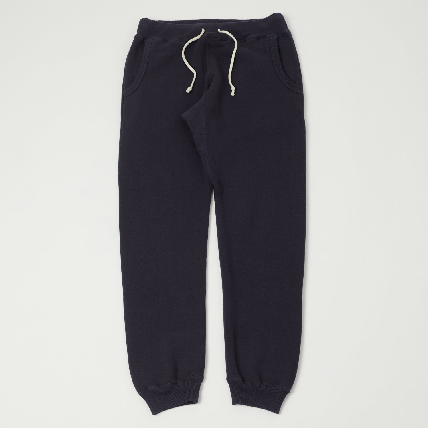 Dubbleworks Tsuriami Sweatpants for Men - Comfortable Navy Blue Sweatpants with Elastic Waist - Perfect for Gym, Lounge & Casual Wear
