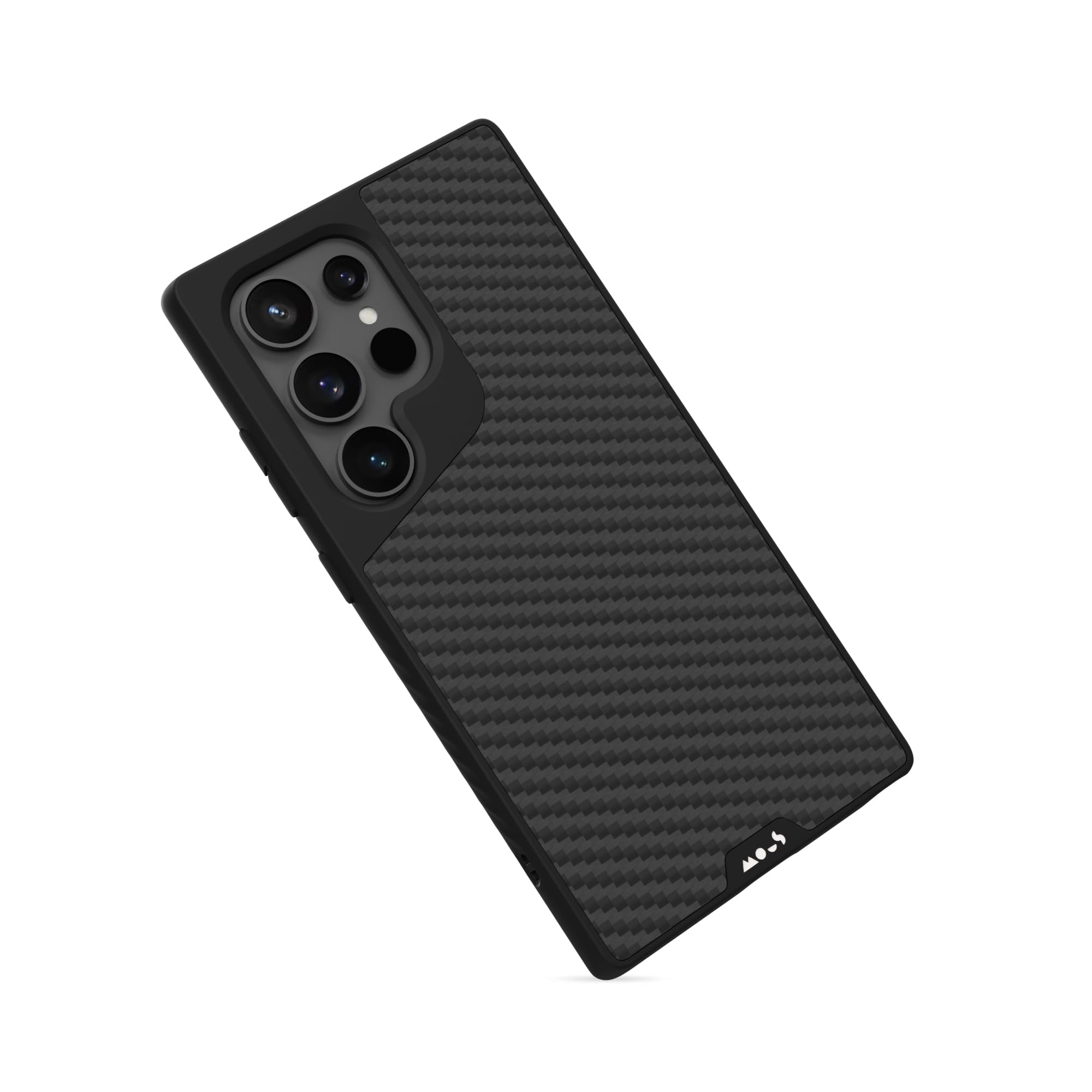 Mous Limitless 5.0 Carbon Fiber Case for Samsung Galaxy S24 Ultra - MagSafe Compatible Protective Phone Cover - Perfect for Work, Travel & Outdoor Activities