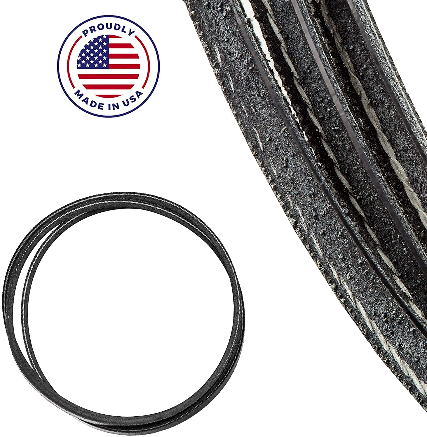 High Strength Rubber Drive Belt Set for Wen 6502T Belt Disc Sander - USA Made Replacement Motor Belt - Perfect for Woodworking & Metal Sanding Projects