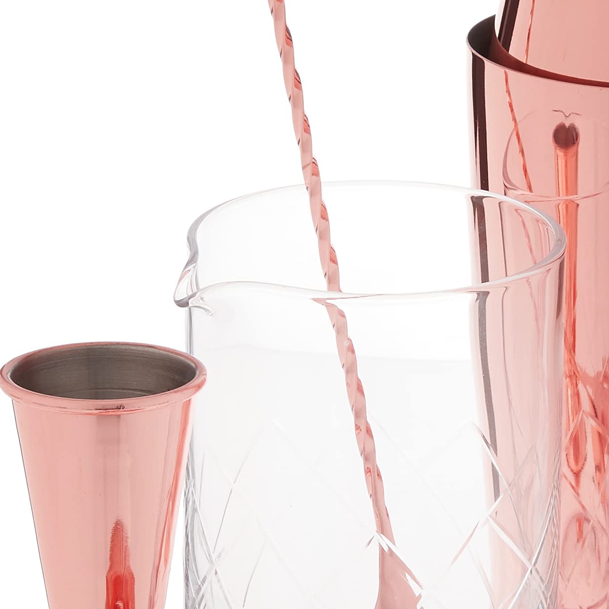 Premium Barfly Essential Deluxe Copper Cocktail Mixing Kit - M37131CP - Perfect for Home Bars, Professional Bartending & Cocktail Parties