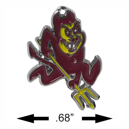 Siskiyou Sports NCAA Chain Necklace with Small Charm - 20 Inch College Team Jewelry for Women & Men - Perfect for Game Day, Fan Gifts & School Spirit Accessories
