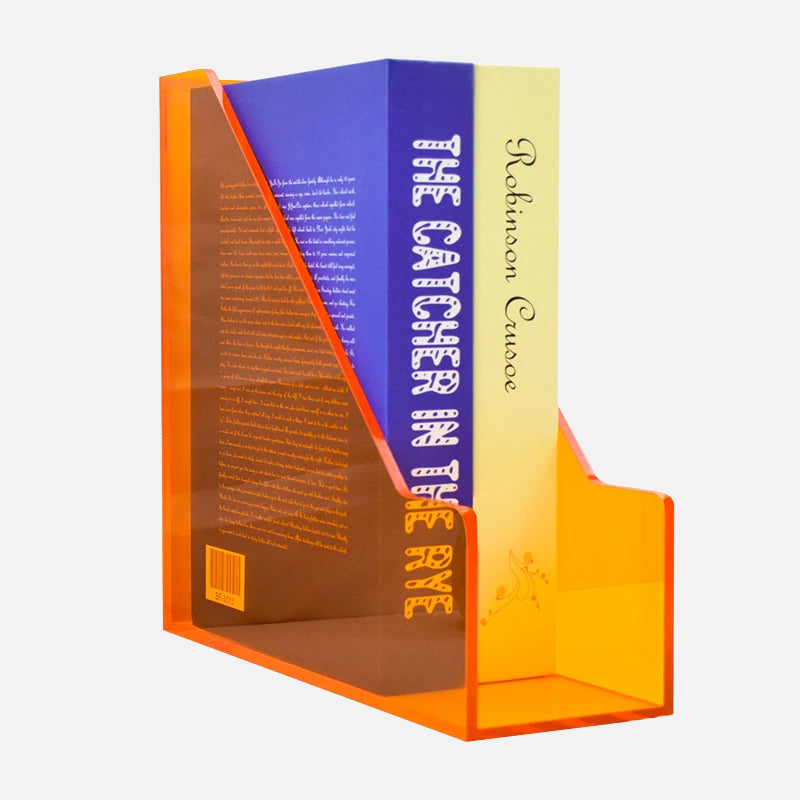 Prism Pop Acrylic File Organizer - Colorful Desktop Document Holder for Office, School & Home Organization - Perfect for Bills, Papers, Letters & Stationery Storage