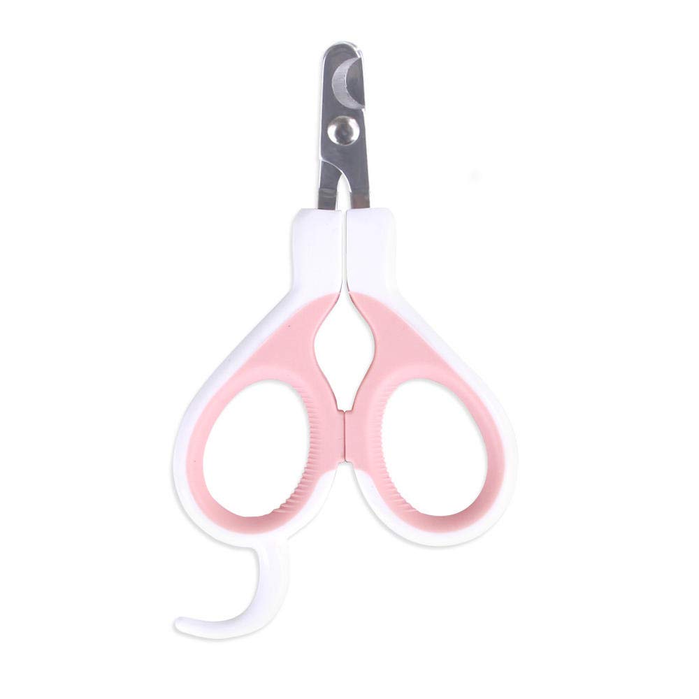 Premium Stainless Steel Pet Nail Clippers - 2 Pack Pink Cat & Dog Nail Trimmer with Safety Guard | Gentle Grooming Scissors for Safe Nail Cutting at Home | Perfect for Small to Medium Pets