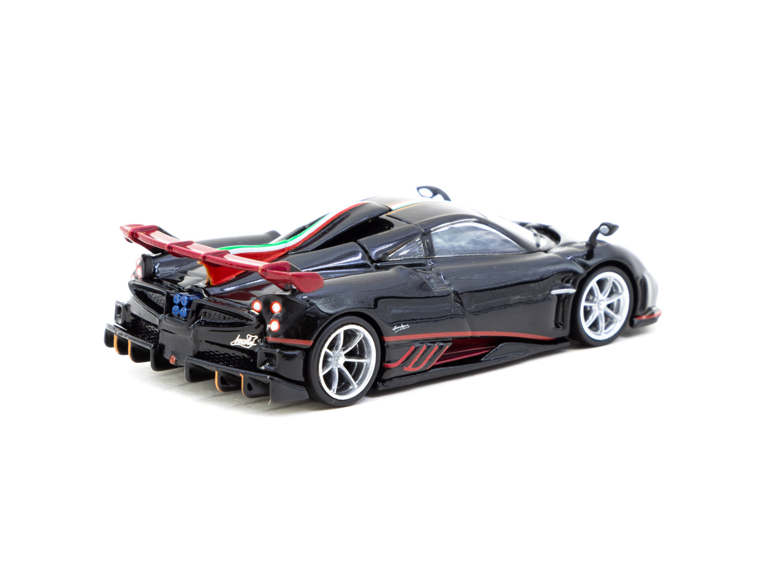 Tarmac Works 1/64 Pagani Imola Nero Oro Diecast Model Car - Premium Collectible Miniature Vehicle for Display & Racing Enthusiasts - Perfect for Home Decor, Office Display & RC Car Racing Scenes