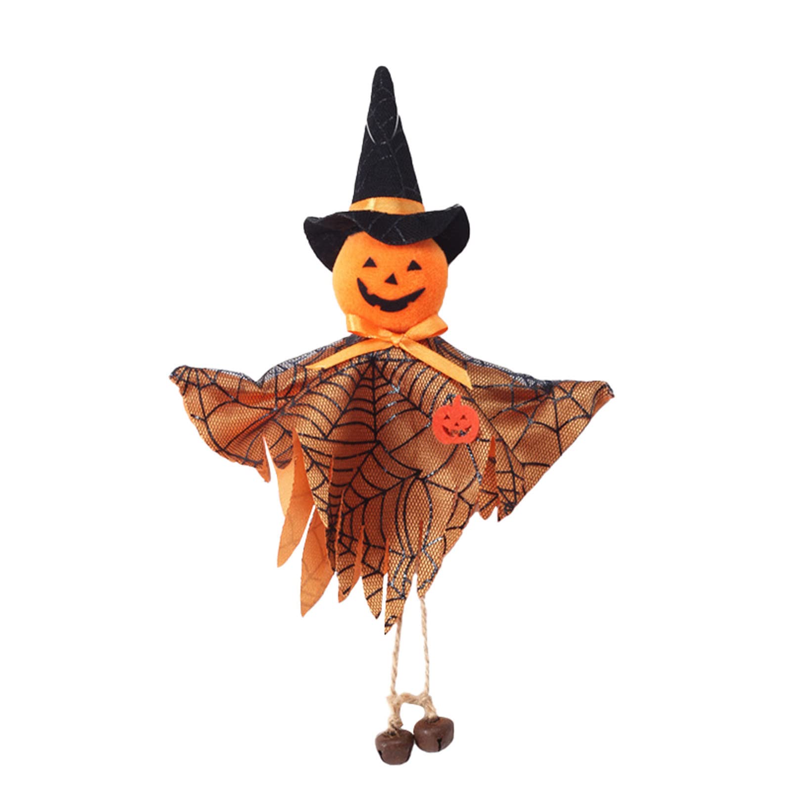 Halloween Decorations - Pumpkin Witch Doll Pendant for Indoor & Outdoor Party, Holiday Decor, Icicle Ornaments - Perfect for Halloween Parties, Home Decor, and Spooky Themed Events