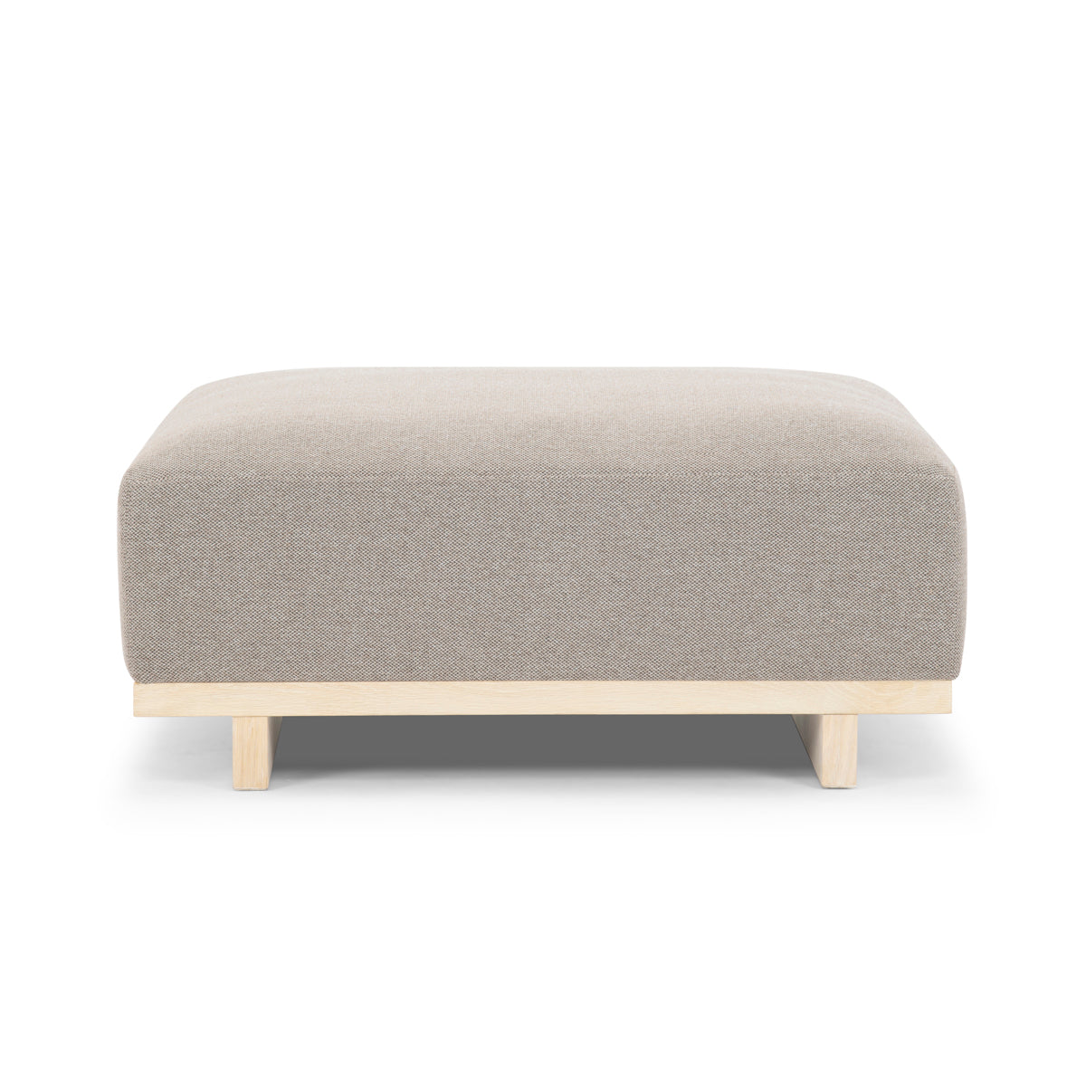 Aya Fabric Ottoman Stool with Storage - Solid Oak Wood Frame, Soft Upholstered Seat - Perfect for Living Room, Bedroom, or Nursery Storage & Extra Seating