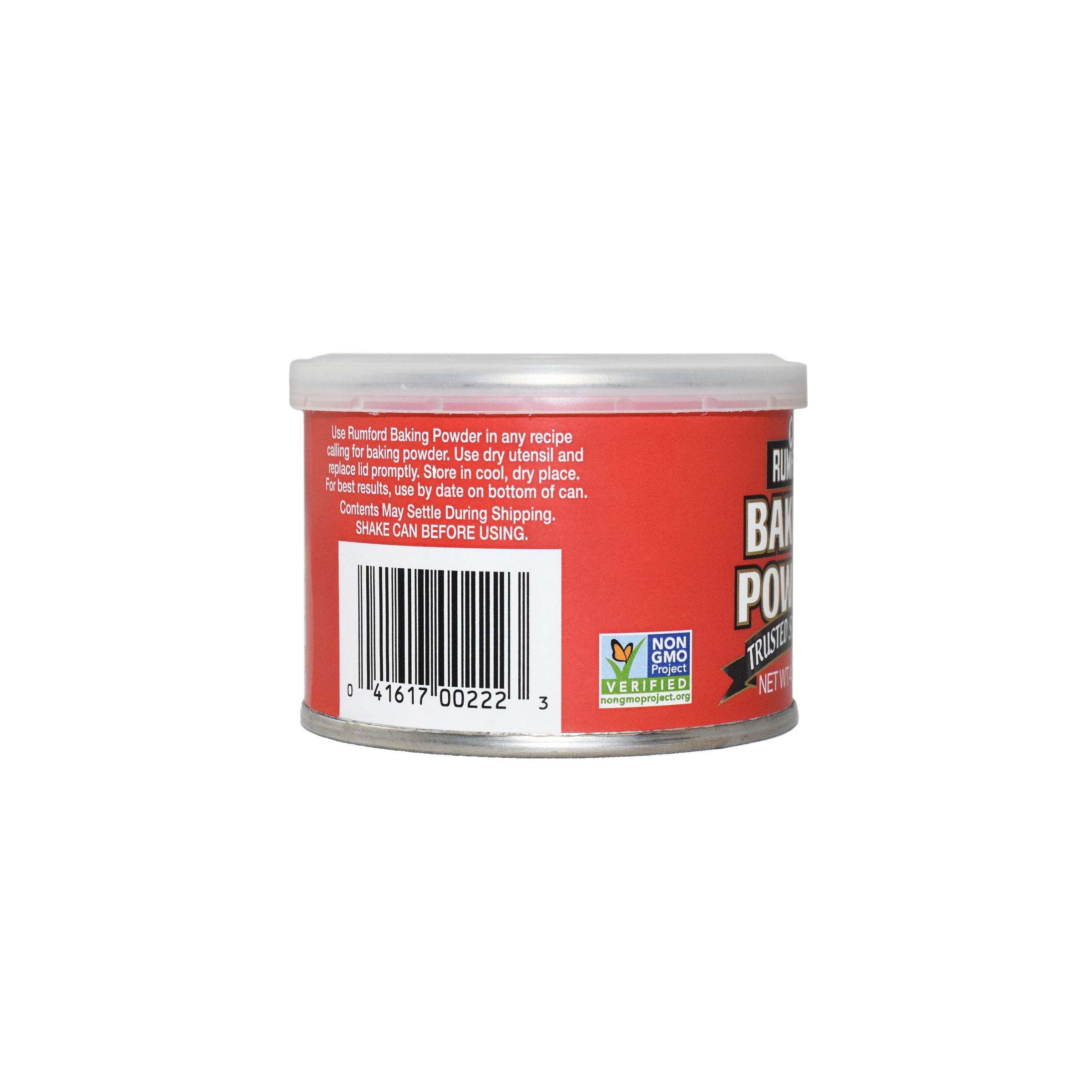 Rumford Double Acting Baking Powder, 4 oz - Aluminum-Free Baking Soda Substitute for Cakes, Cookies & Bread | Gluten-Free & Non-GMO