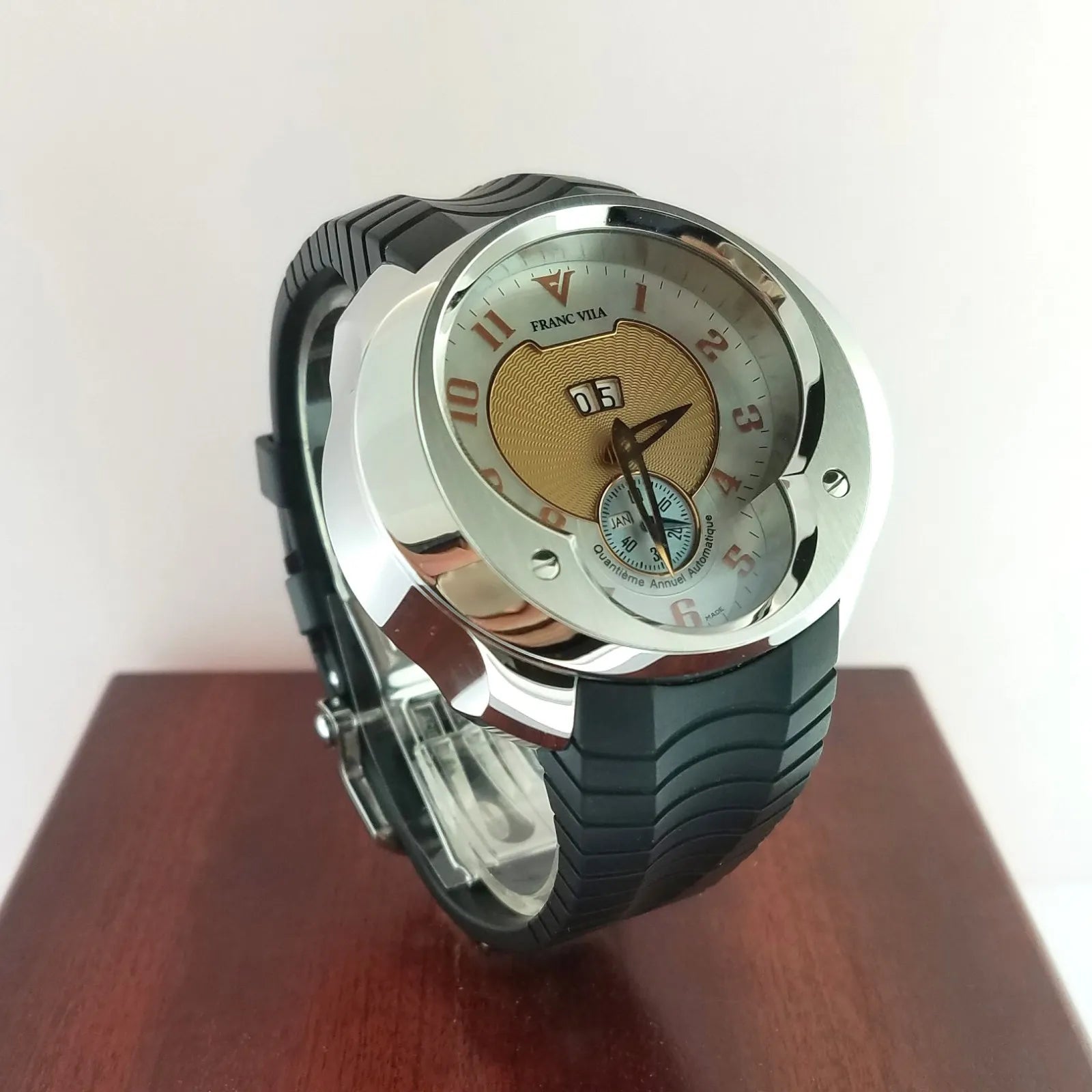 Franc Vila Automatic Classic Stainless Steel Men's Watch - Luxury Dress Watch for Business, Formal Events & Everyday Wear