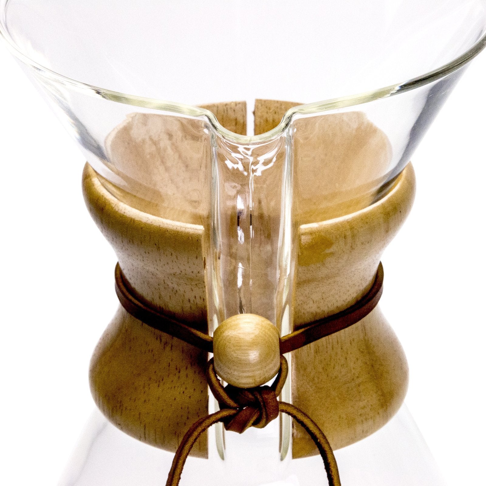 Chemex Classic Series 8-Cup Pour-Over Coffee Maker - Glass Carafe with Wood Collar & Leather Tie - Perfect for Home Brewing, Office Use & Specialty Coffee Shops