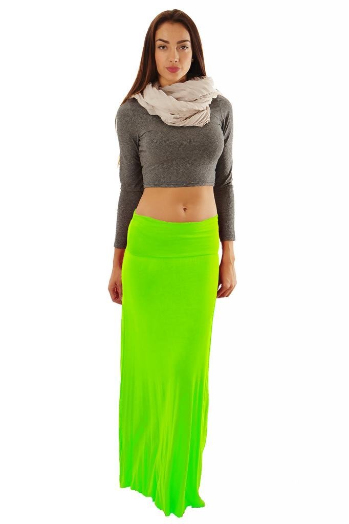 Stylish Dinamit Jeans Women's Rayon Spandex Maxi Skirt - Comfortable Stretchy Flowy Long Skirt for Casual Wear, Summer Outfits & Boho Fashion