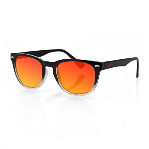 Black Gradient Frame Smoked Crimson Mirror Lens