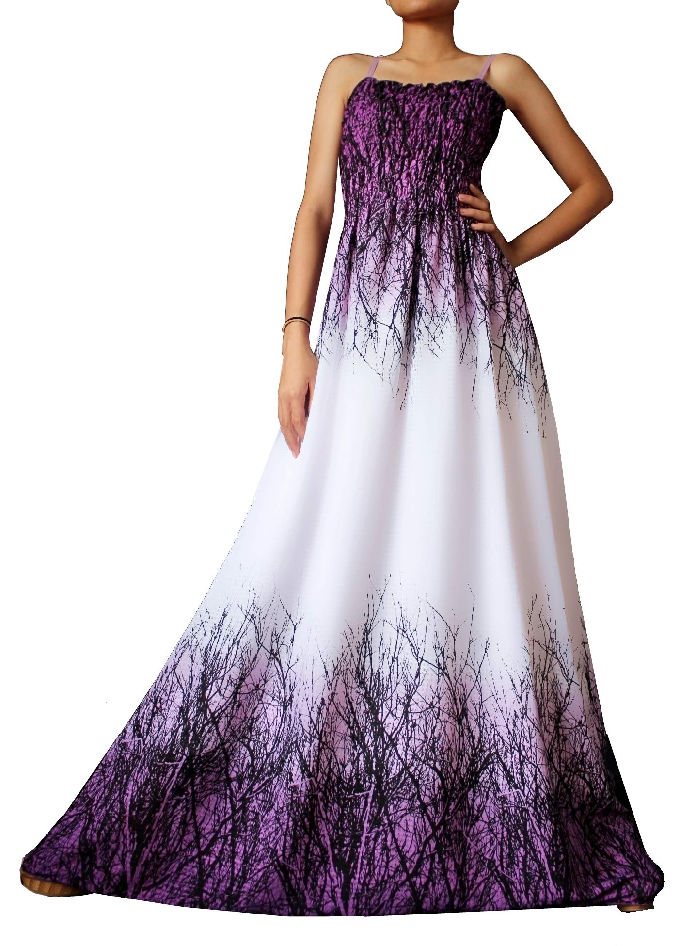 Plus Size Floral Maxi Dress for Women - Casual Long Sleeveless Summer Sundress with Hawaiian Print, Perfect for Beach Vacations, Evening Parties & Tropical Getaways