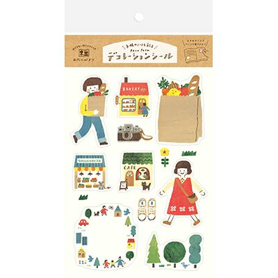 Furukawashiko A Day Out Stickers (2 Sheets) - Cute Japanese Vinyl Decals for Laptops, Water Bottles & Scrapbooking