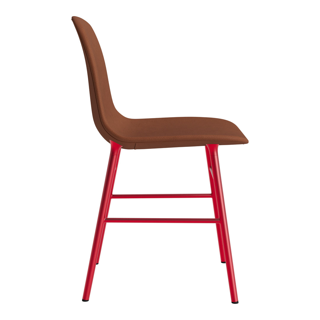 Modern Form Chair with Sturdy Metal Legs & Comfortable Upholstery - Perfect for Home Office, Living Room, or Dining Room Decor