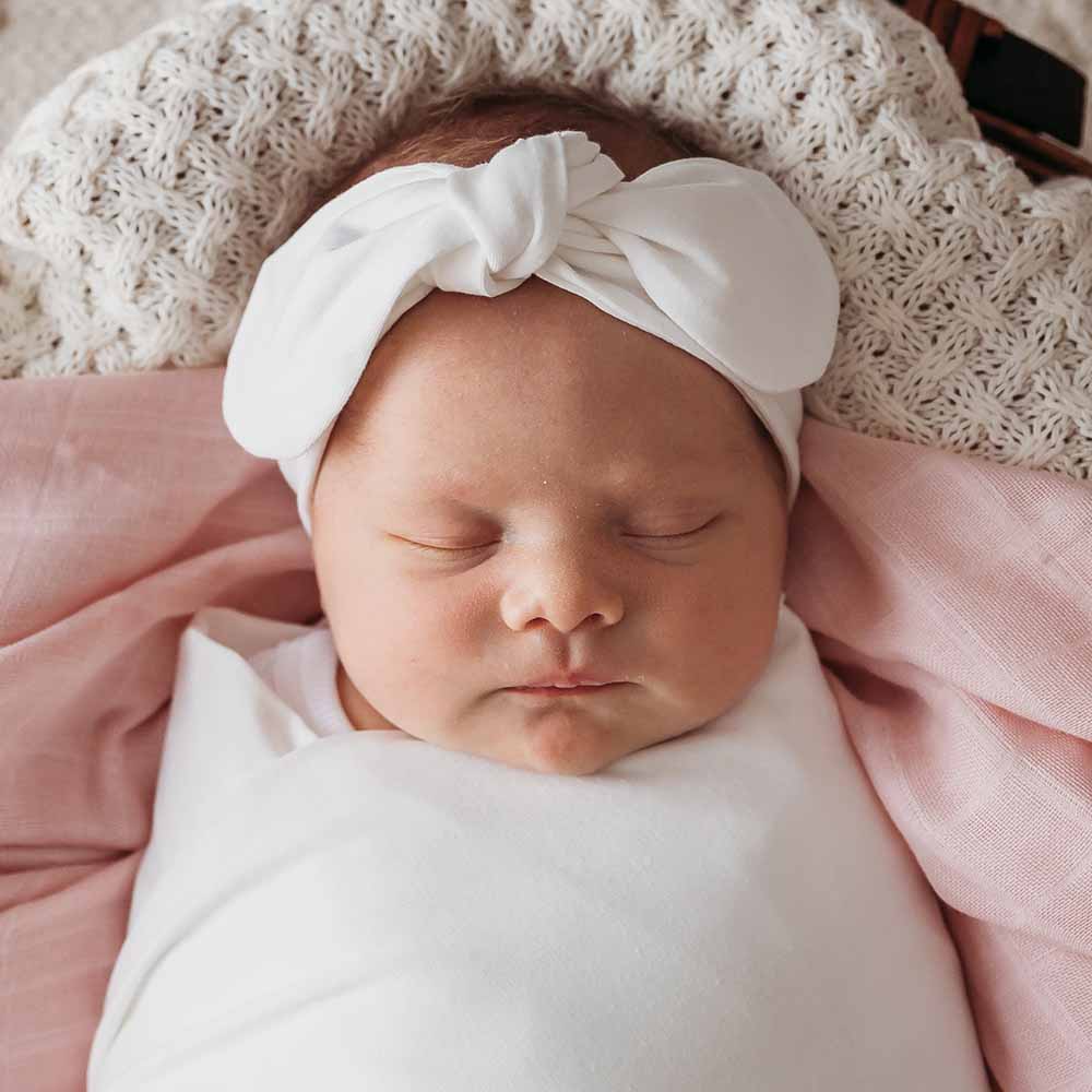 Snuggle Hunny Organic Top Knot Headband for Women - Soft & Stretchy Hair Accessory for Yoga, Workouts, and Everyday Comfort