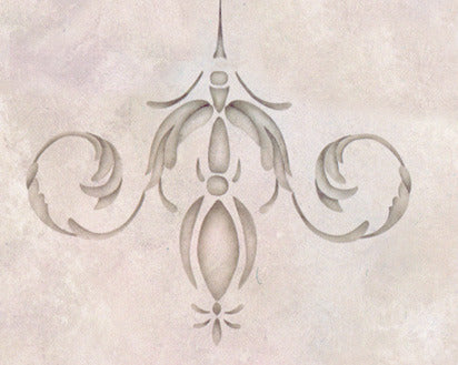 Palazzo Centerpiece Ceiling Stencil - DIY Home Decor Stencils for Walls, Floors & Furniture - Perfect for Bedroom, Living Room & Wedding Decor