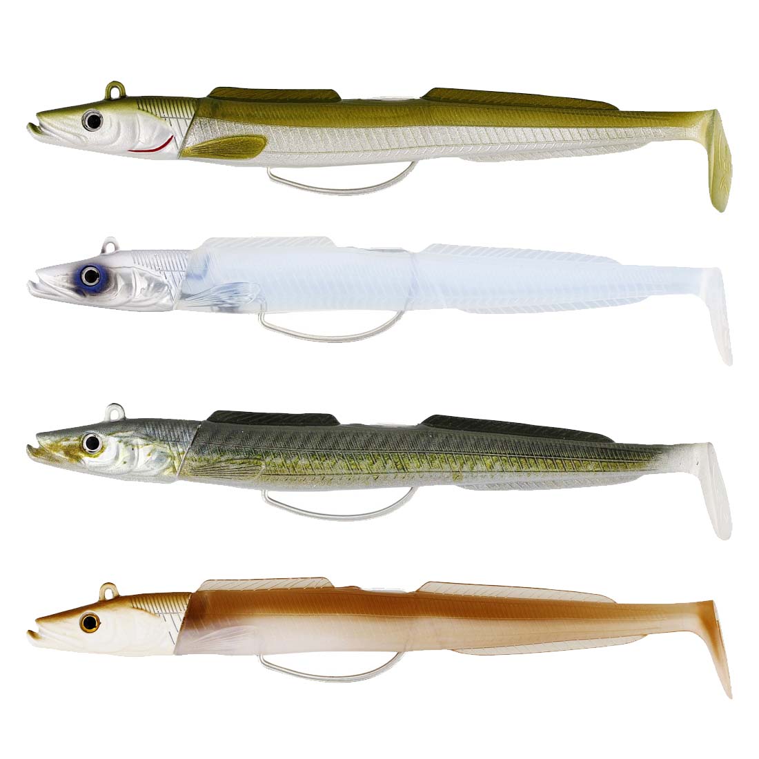 Westin Sandy Andy Weedless Sandeel Fishing Lure - Saltwater & Freshwater Bait for Bass, Trout, and Striped Bass - Perfect for Surf Casting and Kayak Fishing