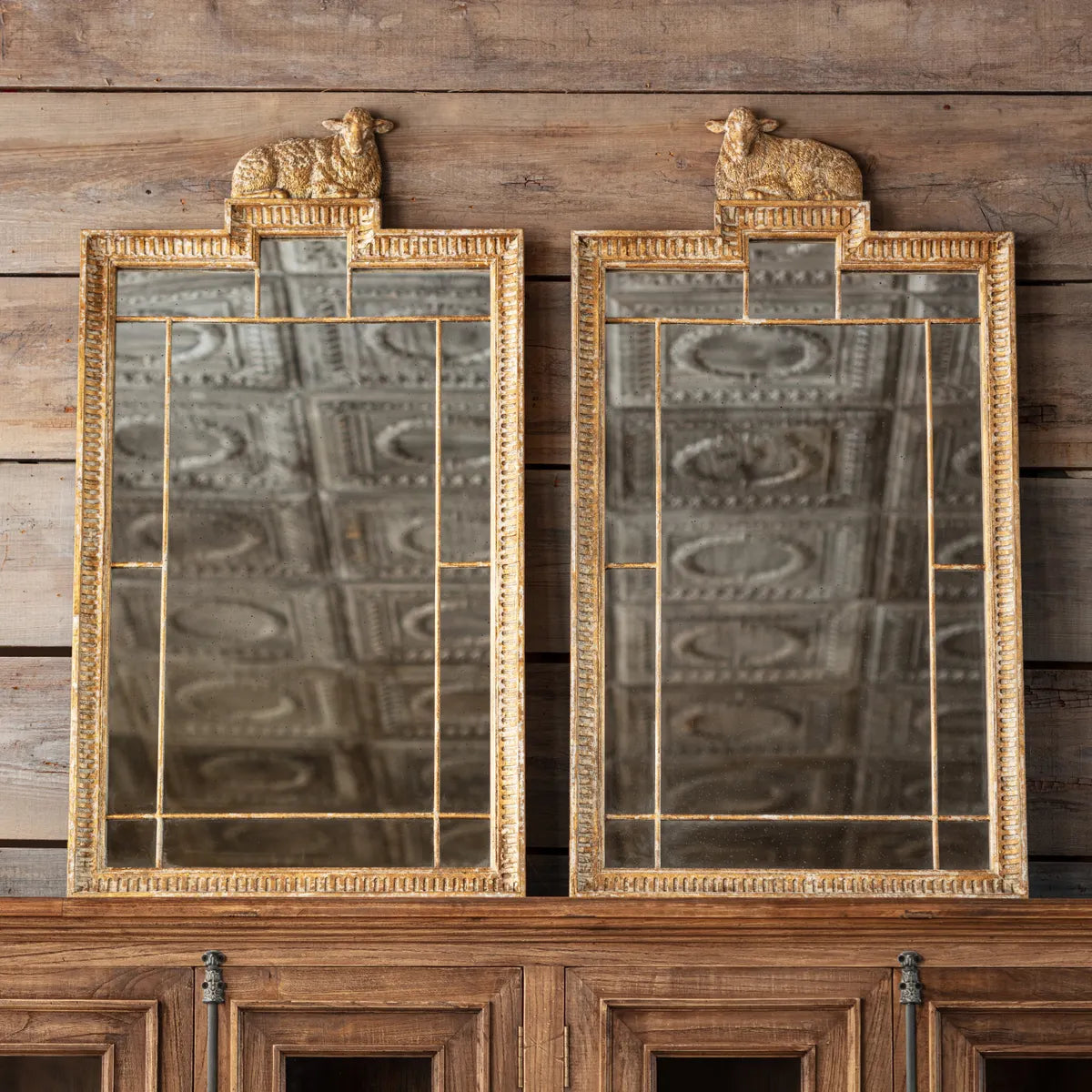 Deux Le Petit Mouton Mirror Set - Elegant Wall & Vanity Mirrors for Bedroom, Bathroom & Living Room Decor | Perfect for Makeup, Home Styling & Interior Design