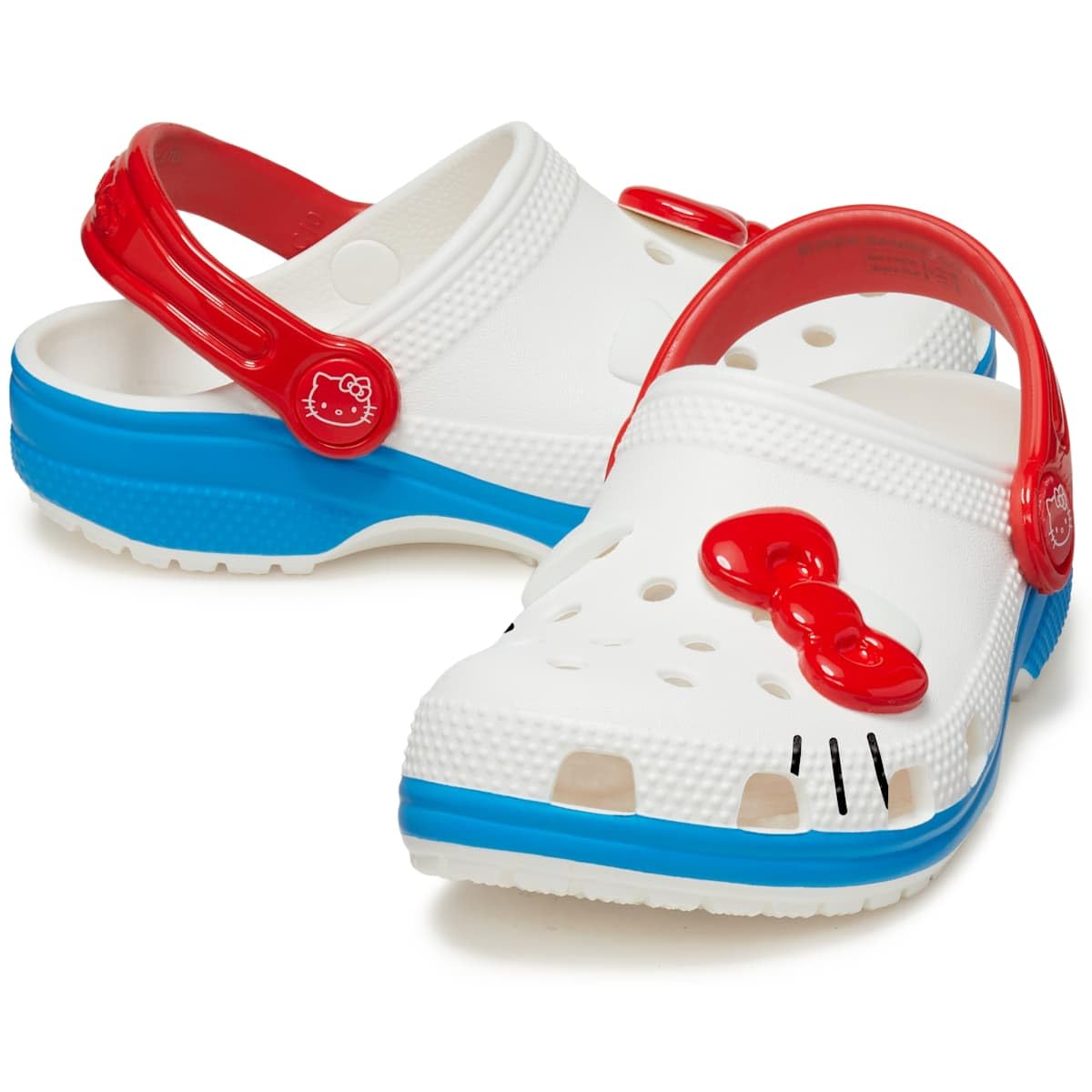 Crocs Unisex-Child Classic Hello Kitty Clogs | Kids' Comfortable Slip-On Water Shoes for Playtime, Beach & Pool Days