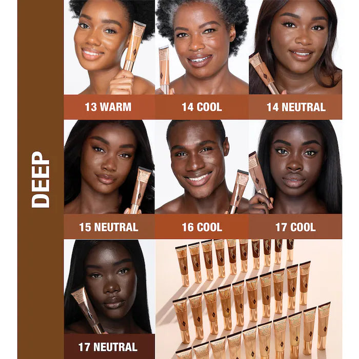 Charlotte Tilbury Beautiful Skin Foundation with Hyaluronic Acid - Hydrating & Smoothing Makeup Base for Flawless Coverage - Perfect for Daily Wear & Special Occasions