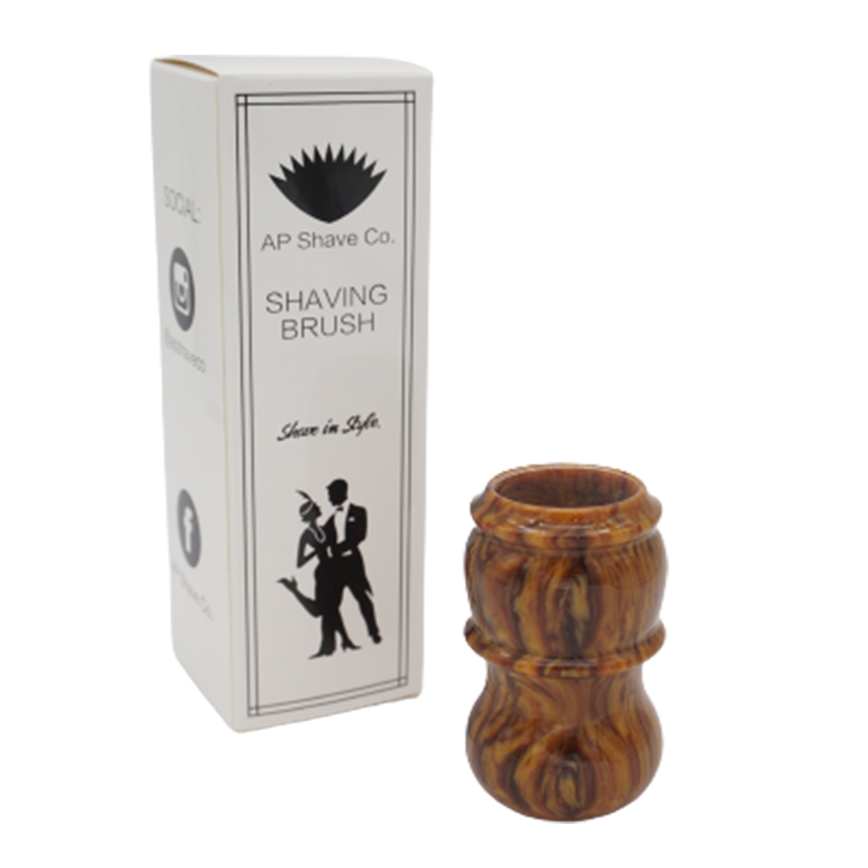 Premium Briar Wood Handcrafted Shaving Brush Handle - Fits 24mm & 26mm Knots - Perfect for Wet Shaving & Grooming Gifts for Men