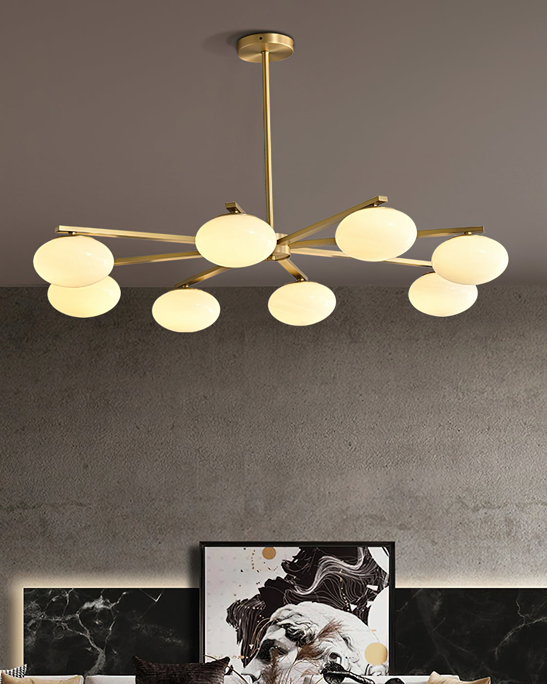 Briette Crystal Chandelier - Elegant Modern Ceiling Light Fixture for Dining Room, Living Room & Bedroom | Perfect for Home Decor, Wedding & Event Lighting