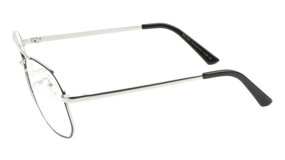 Classic Square Luxury Pilot Aviator Readers Reading Glasses for Men & Women - UV Protection, Lightweight Comfort for Reading, Driving & Outdoor Activities