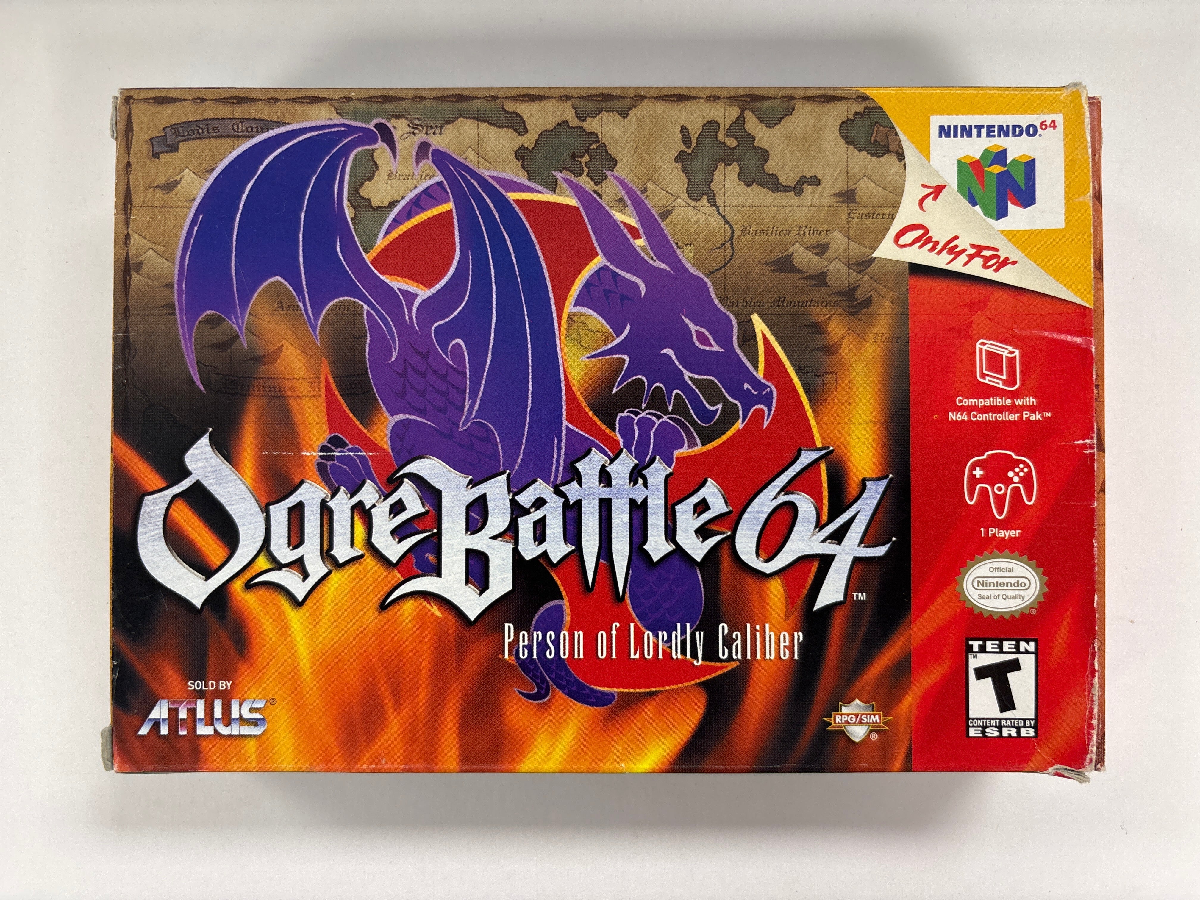 Ogre Battle 64 - Nintendo 64 N64 Game Box & Manuals Only (No Game Included) - Perfect for Collectors & Retro Gaming Enthusiasts