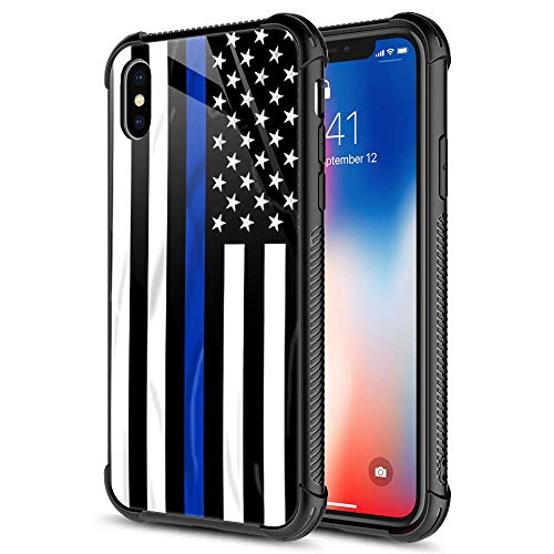 Blue line American Flag